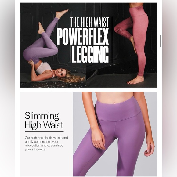 90 Degree By Reflex High Waist Power Flex Tummy Control leggings - Picture 2 of 8